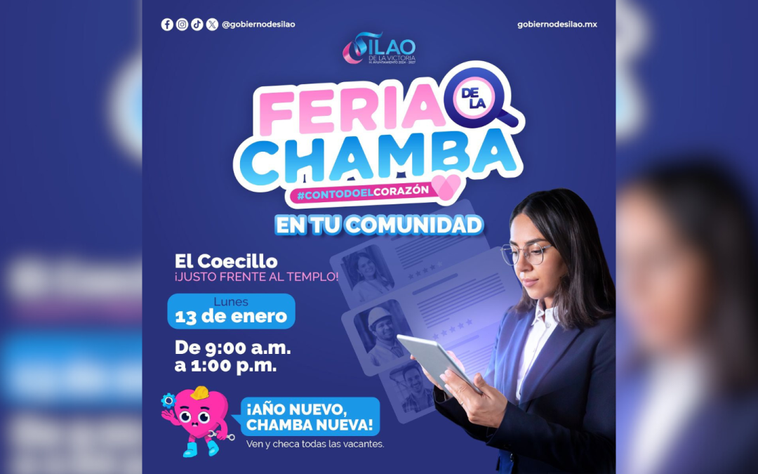 Habrá Feria de la Chamba itinerante: llegará este lunes 13 de enero al Coecillo