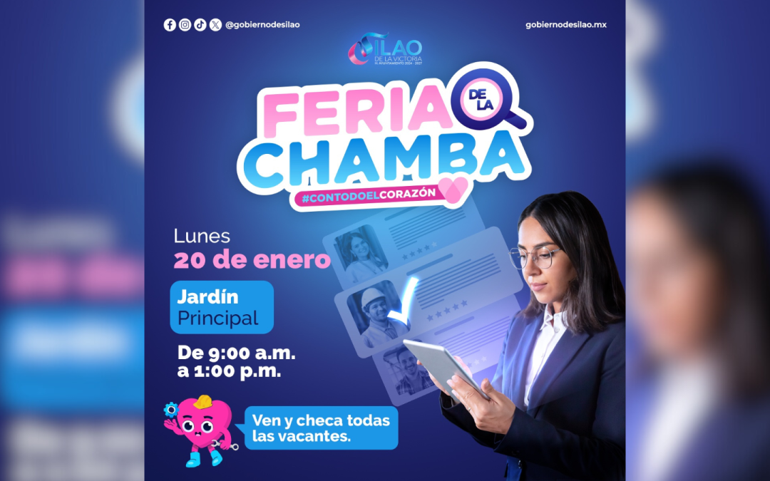¡Toma nota! La Feria de la Chamba llega este lunes 20 de enero al jardín principal