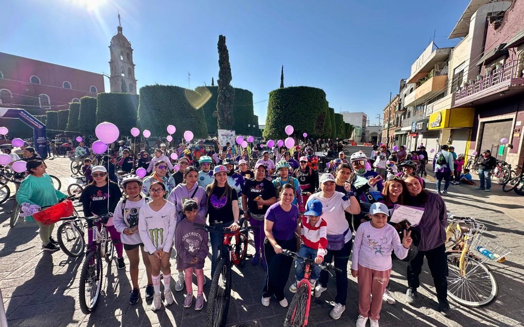 Comienza conmemoración del 8 de marzo con rodada violeta por la igualdad