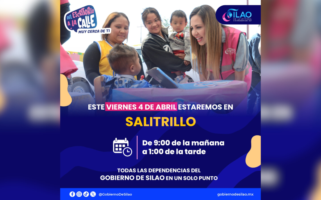 Va ‘Del escritorio a la calle’ a Salitrillo