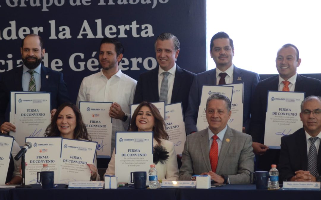 Firma Silao convenio para reforzar capacitación y certificación contra la violencia de género