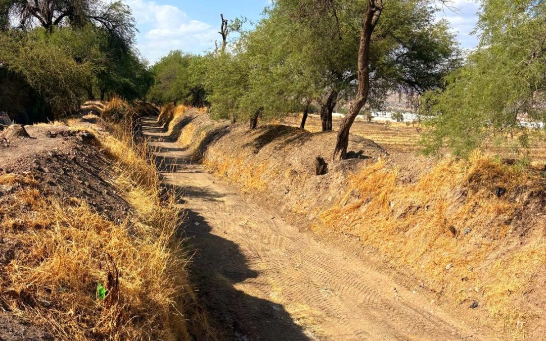 Limpian arroyos y cauces en Silao para prevenir riesgos durante la temporada de lluvias