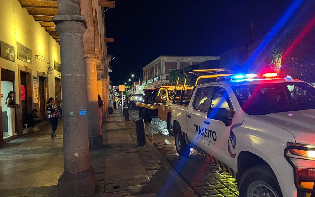 Refuerzan cultura preventiva en Silao con versión nocturna del operativo ‘Casco Seguro’