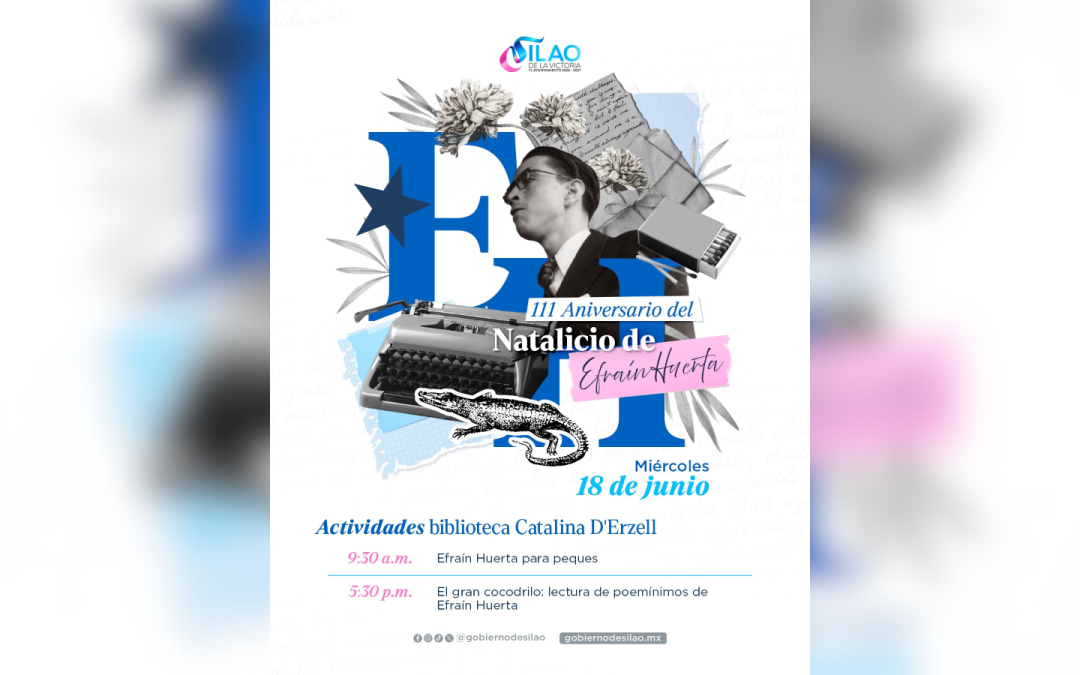 Recordarán al poeta Efraín Huerta en el 111 aniversario de su natalicio