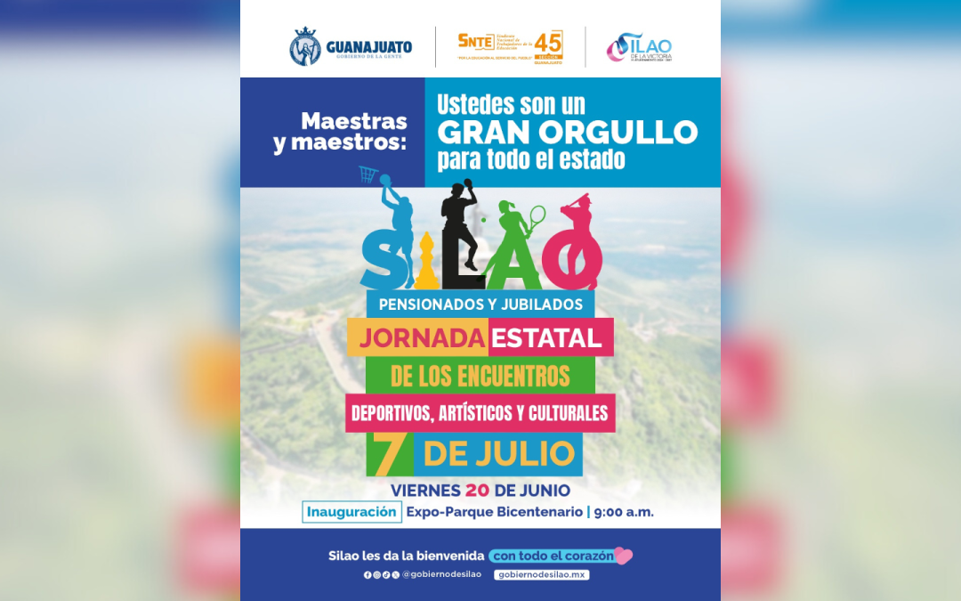 Es Silao la sede de la Jornada Estatal de Pensionados y Jubilados de la sección 45 del SNTE; llegarán más de 2 mil docentes