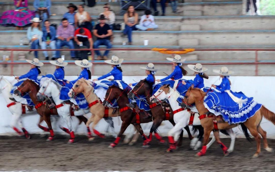 Brilla escaramuza silaoense en Campeonato Nacional Charro Infantil, Juvenil y de Escaramuzas