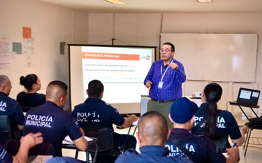 Refuerza Dirección de Derechos Humanos habilidades y competencias del personal policial en protocolos AMBER y ALBA