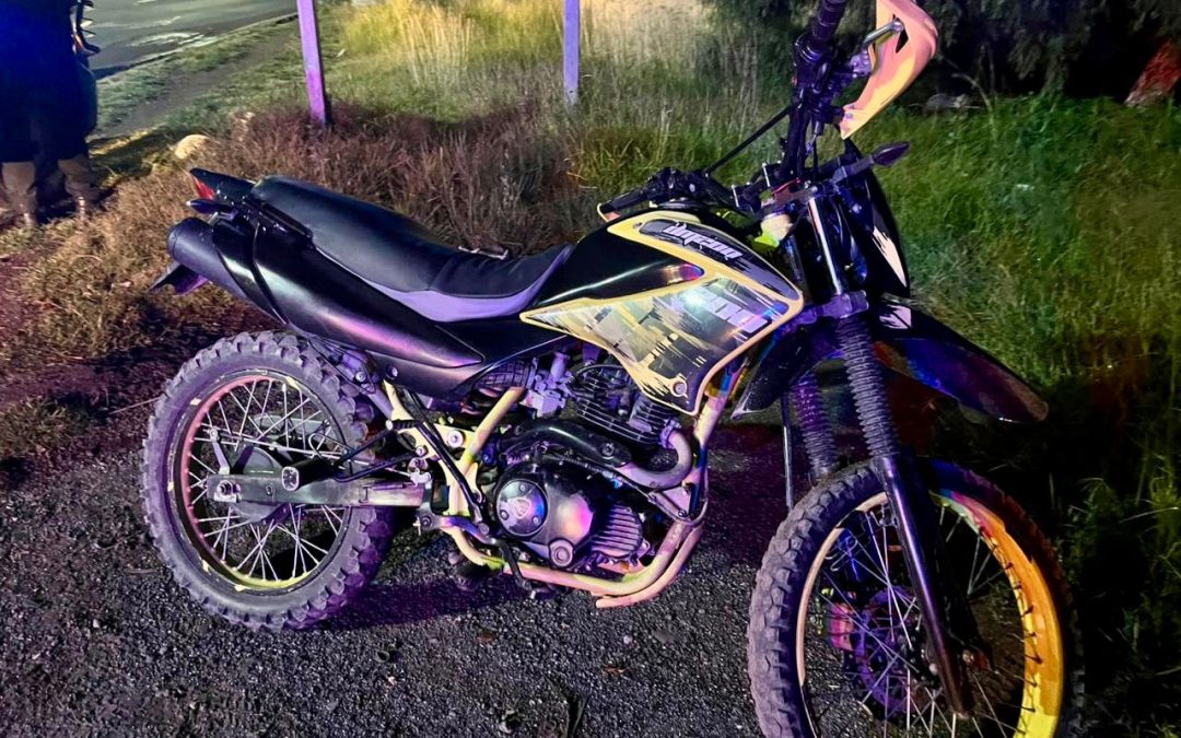 Recuperan motocicleta con reporte de robo en la prolongación 5 de Mayo