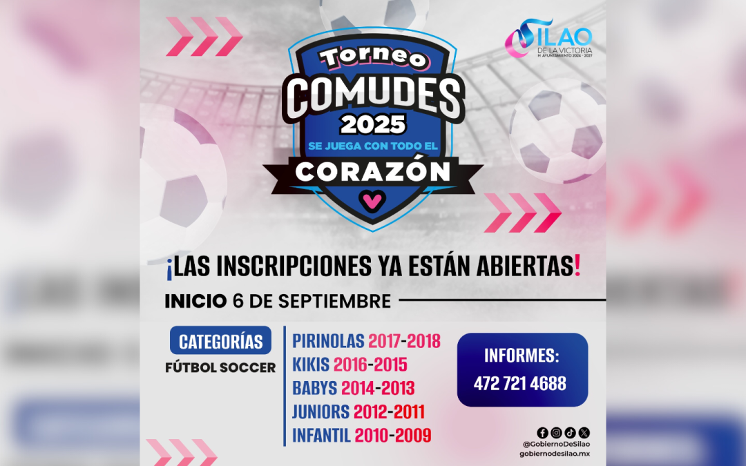Invita la Comisión del Deporte a su torneo de fútbol infantil; comenzará el 6 de septiembre