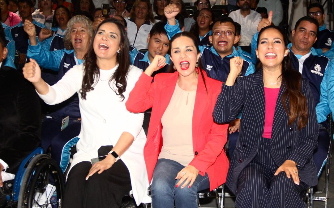 Abanderan Gobernadora y Alcaldesa a 4 paratletas silaoenses que van a la Paralimpiada Nacional 2025