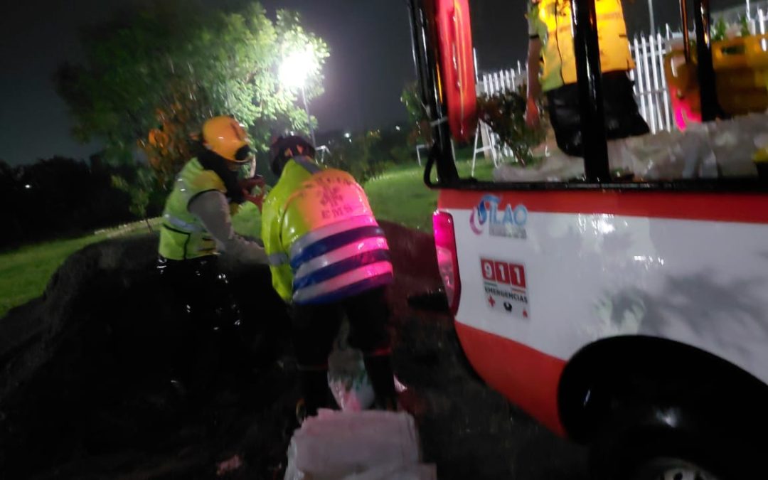 Brindan atención en puntos afectados tras la lluvia intensa de más de dos horas