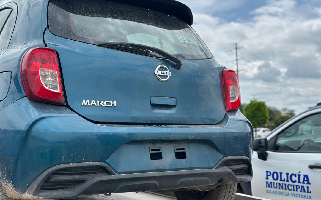 Recupera Policía vehículo con reporte de robo en Silao, gracias a coordinación inmediata y uso de GPS