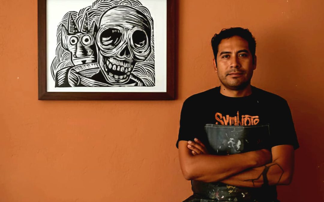 Expondrá el artista silaoense Jesús Azpitarte su colección de grabados ‘Calaveras y Diablitos’