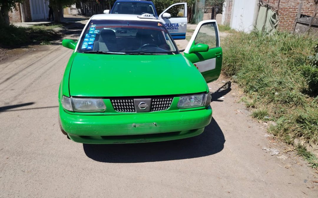 Recupera Seguridad Ciudadana un taxi con reporte de robo