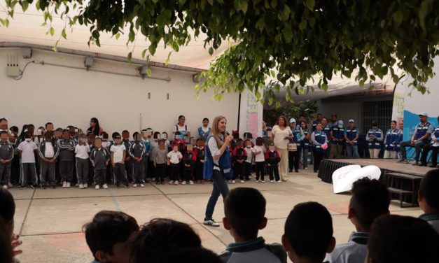 MELANIE MURILLO COMPARTE CON ESTUDIANTES DE LA PRIMARIA ALFREDO V. BONFIL ACTIVIDADES DE PREVENCIÓN Y SANA CONVIVENCIA